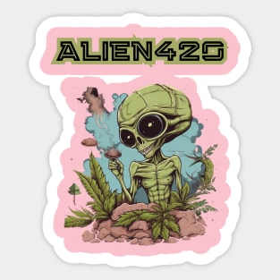 Alien 420 Og Kush Sticker